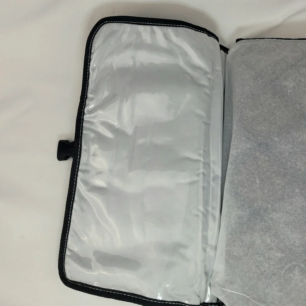 Kalencom Quick Change Kit Portable Diaper Changing Pad Wipes Box Fleur De Lis